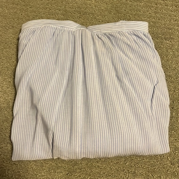 Blue and white striped blouse. Open shoulders - Picture 3 of 3